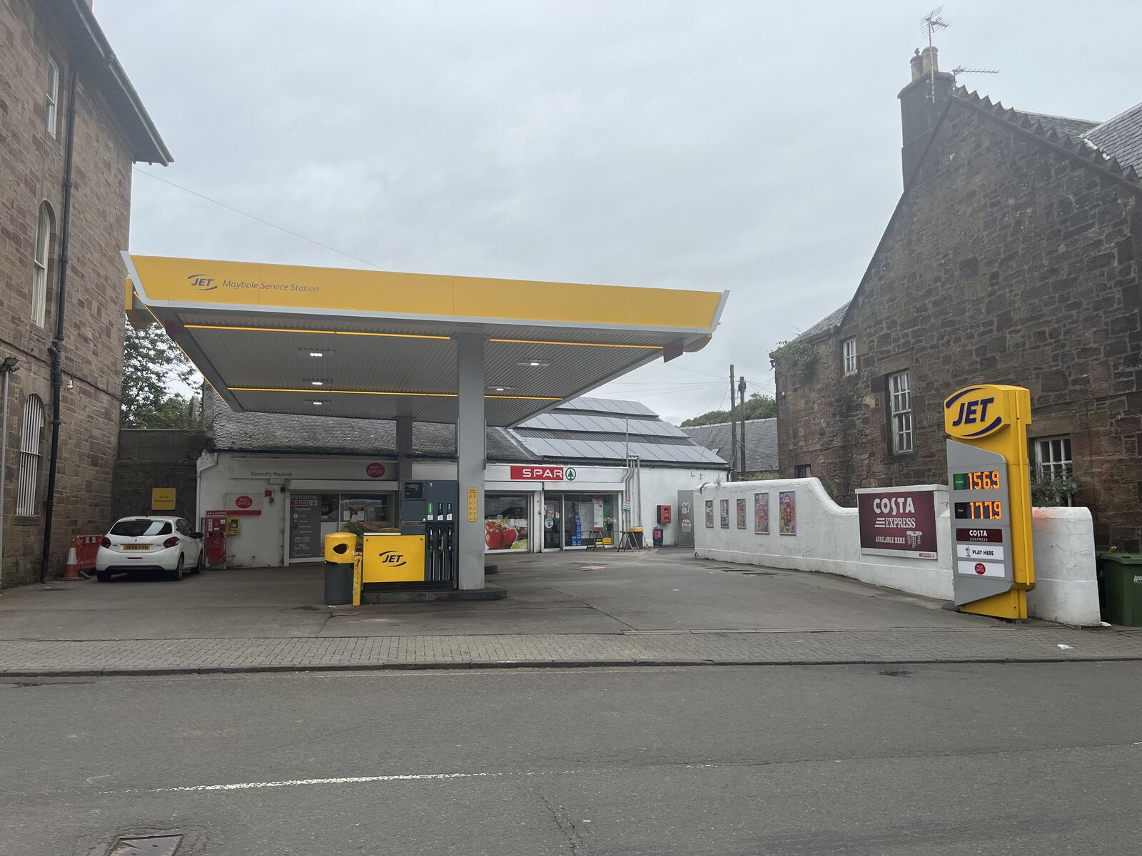SPAR Maybole petrol station and shop exterior